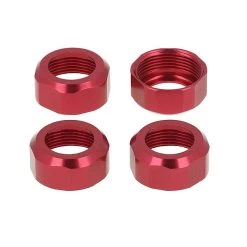 Cen Shock Cap (red Anodized) 4pcs