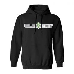 Element Rc Logo Hood Pullover Black Medium